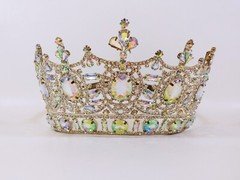 Beauty Pageant Crown Austrian Rhinestone Tiara Diadem Wedding Bridal Prom Party4