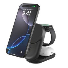 Belkin 25W Qi2 3-in-1 Magnetic Wireless Charging Stand Black NEW FAST SHIP