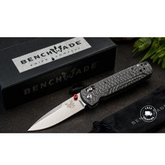 Benchmade BM 485 Folding Pocket Knife Carbon Fiber Handle EDC