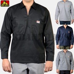 BENDAVIS Solid Long Sleeve 1/2  Zip Shirts (S to 5XL) *BEN DAVIS