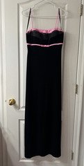 Betsie Adam by Linda Bernell Women’s Black/Pink Lace Full Slip, Size 4