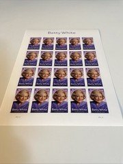 BETTY WHITE Sheet of 20 Forever Stamps MNH #5976