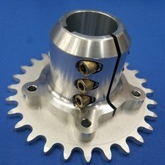 Billet Aluminum Sprocket Hub, JJ and A Racing Key-Drive 40mm ATV Axle, 27 Tooth