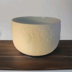 Bjorn Wiinblad Rosenthal Studio Linie Flowers In Relief Bowl/Decor/Vase Rare MCM
