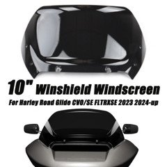Black 10'' Windshield Windscreen For Harley Road Glide CVO/SE FLTRXSE 2023 2024