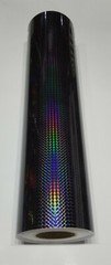 Black 1/4 inch Holographic Mosaic Prism Sign Plotter Vinyl Film
