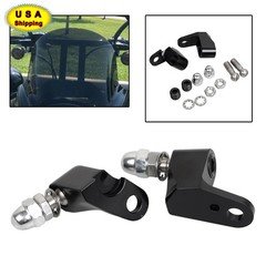 Black Front Turn Signal Mounts For Harley Dyna FXD Fat Boy Softail Sportster XL