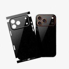Black iPhone 17 PRO MAX Skin Wrap – Premium Vinyl Full Wrap - Easy Installation