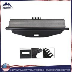 Black Rear Trunk Cargo Cover Security Shade For Chevrolet Equinox 2010-2017 New
