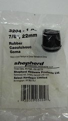 Black Rubber Non Skid Chair Leg Tips Shepherd Hardware 3204, 7/8" 22mm
