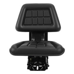 Black Universal Tractor Suspension Seat For Massey Ferguson Ford / New Holland