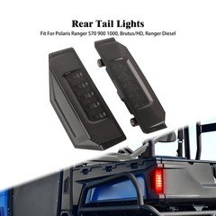 Black UTV Rear Left & Right Tail Lights For Polaris Ranger 900 XP 1000 2013-2020