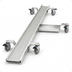 Black Widow Motorcycle Dolly, Fully Adjustable Kickstand Plate Locking Casters