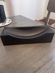 Black Wooden Detroit Shinola Clock stand. Base Only