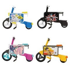 Blind Box Ball Compact Motorcycle Bike For 6" Action Figure 1 Random Mini Figure