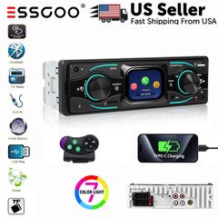 Bluetooth Car Stereo Audio In-Dash FM Aux Input Receiver SD USB MP3 Radio Player