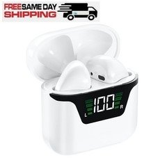 Bluetooth Wireless Earbuds Headset Headphones Compatible with iPhone and Samsung