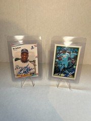 Bo Jackson Signed Cards Lot 1988 Topps & Fleer Royals Autograph AUTO READ