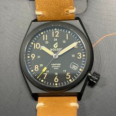 Boldr Venture titanium automatic "Black Dawn" 38mm box and papers