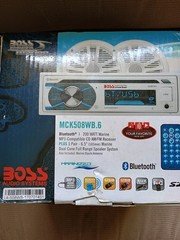 BOSS Audio Systems MCK508WB.6 Marine Stereo Bluetooth AM/FM USB AUX 200W
