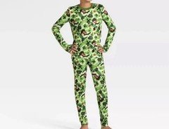 Boys Cuddl Duds Minecraft Thermal Underwear Set Warm Essentials Size Large 10/12