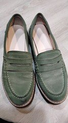 Bplangat amazon green chunky loafers