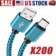 Braided USB Type-C For iPhone 17/16/15 Cable Fast Charger Charging Data Cord Lot