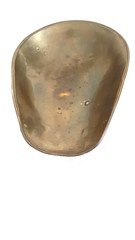 BRASS CANDY SCALE PAN ....DECENT SHAPE...MEASURES 9 3/4 LONG BY 7 INCHES WIDE