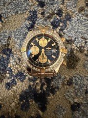 Breitling Chronomat Evolution 44mm With factory Diamond Bezel