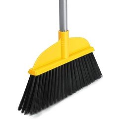 Broom for Hardwood Floors Indoor 55" long handle broom, C-yellow&black