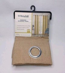 Broyhill Fashion Window Curtain Panel 1 Beige Grommet Panel 38" x 84"