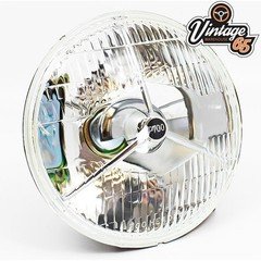 BSA Triumph Norton P700 7" Sealed Beam Headlight Headlamp H4 Halogen With Pilot
