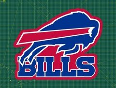 Buffalo Bills Water Proof UV Safe Glossy Vinyl Decal / Sticker Multiple Sizes