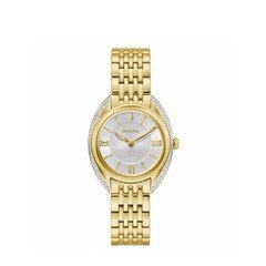 Bulova Classic Diamond Stainless Steel Quartz Ladies Watch 98R298