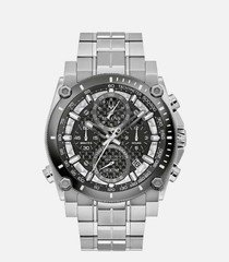 Bulova Precisionist 98B405 Chronograph 300M 262kHz Men's Watch Box Papers