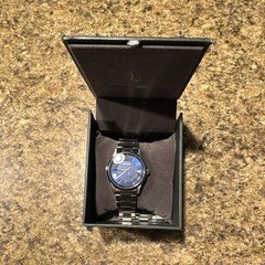 Bulova Wilton 3 hand quartz timepiece. Model number-96B386