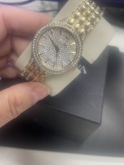 Bulova Women’s Two-Tone Pavé Crystal Dial Quartz Analog Watch w/ Box