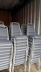 Burgandy Stackable Banquet Chairs ~399