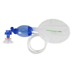 BVM Bag Valve Mask AMBU Bag Manual Pulmonary Resuscitator with 7 ft tubing