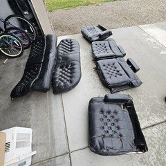 Cadillac Brougham DeElegance Black leather seats Thanks