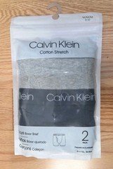 Calvin Klein Boxer Briefs Boy's Medium 8-10 Cotton Stretch 2-Pack Blue & Gray 