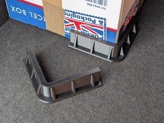 Car Boot Trunk Rigid 90° Hook and Loop Dividers Holders Low Profile - Set of 2