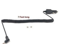 CAR Coiled Power Cord Replacement for Cobra RAD 480i, RAD 380 Radar Detector