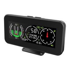 Car Digital Inclinometer Angle Slope Meter Digital HUD GPS Level Tilt Meter