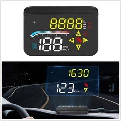 Car HUD Digital Speedometer Projector Head Up Display OBD2 GPS Overspeed Alarm