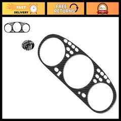 Carbon Fiber Gauge Cluster Bezel Overlay for 1996-2000 Honda Civic EK - Gloss Fi