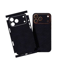 Carbon Fiber iPhone 17 PRO MAX Skin Wrap – Premium Vinyl Full Wrap -Easy Install