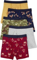 Carter's Boys Boxer Briefs, 5 pack, Multi, Size 6/7