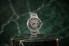Cartier Ballon Bleu 3489 Silver 33mm Steel Watch