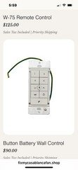Casablaca Universal Button Battery Switch